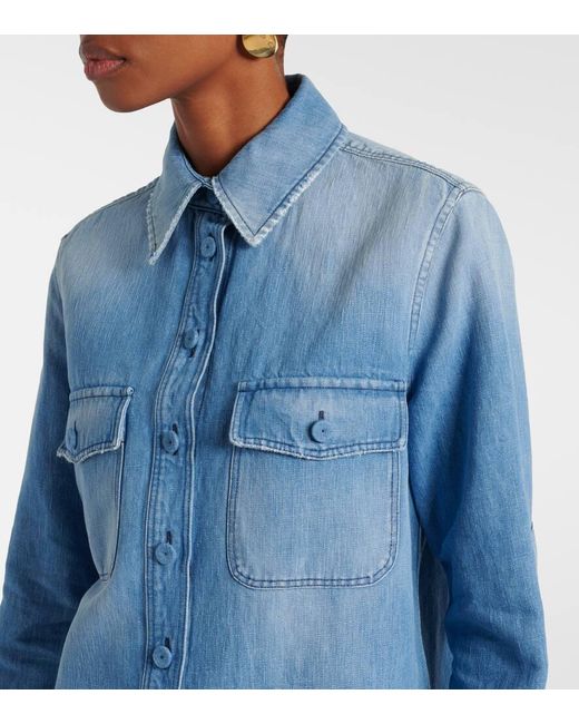 Gabriela Hearst Blue Jeanshemd John Austin