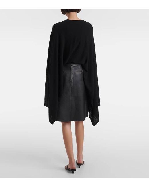 Totême  Black Minirock Aus Leder