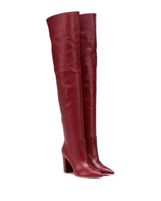 Gianvito Rossi Red Morgan 85 Over-the-knee Boots