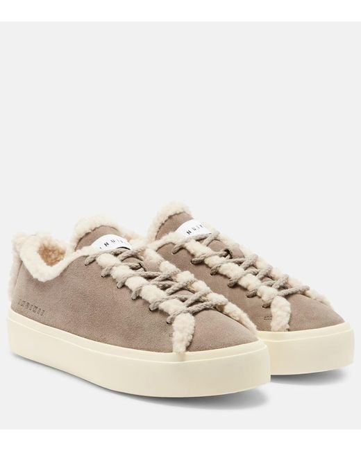 Zapatillas Con Borrego Inuikii de color Natural