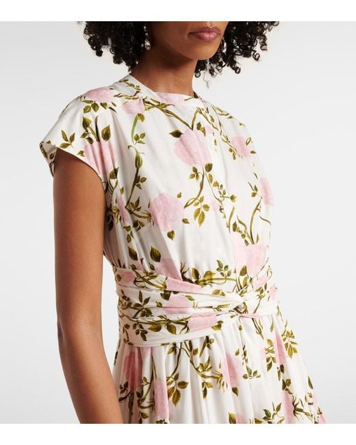 Giambattista Valli Metallic Floral Cotton Gown