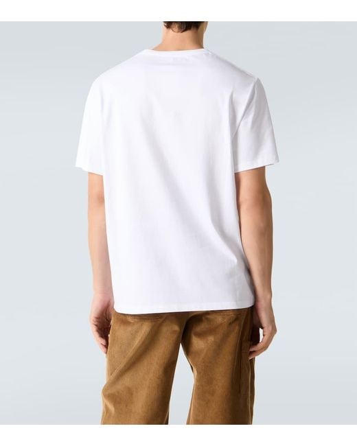 Loewe White X Louis Wain Anagram Cotton Jersey T-Shirt for men