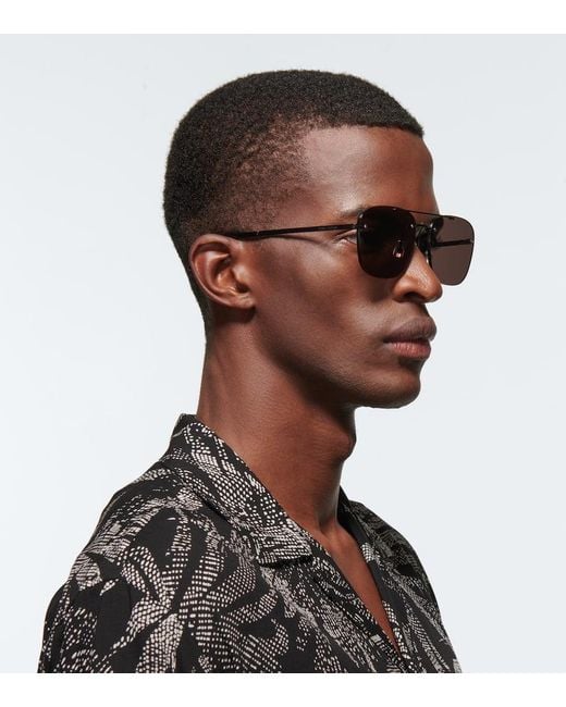 Saint Laurent Purple Sl 309 Rimless Sunglasses for men