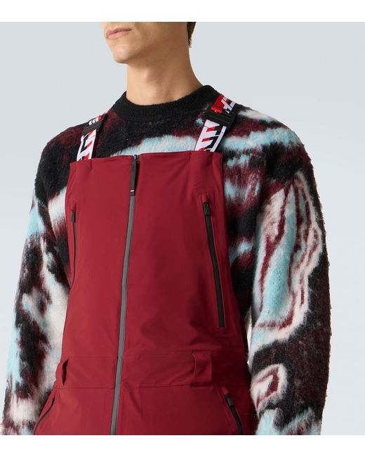 Aztech Mountain Red Hayden Ski Salopettes for men
