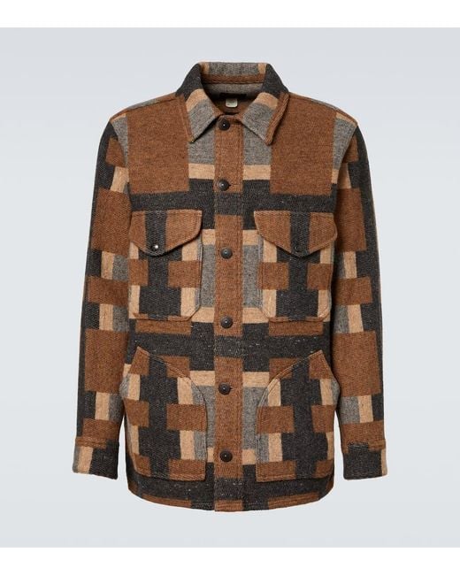 RRL Hemdjacke Aus Einem Wollgemisch in Brown für Herren