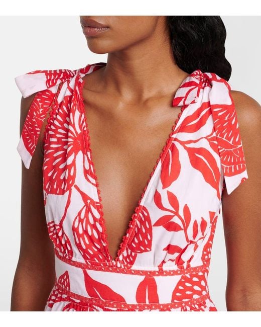 Poupette Red Minikleid Cara Aus Baumwolle