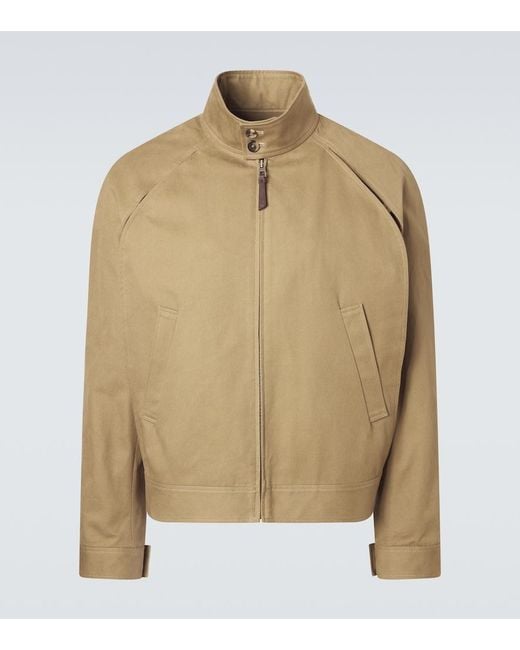 Loewe Natural Layered Cotton Gabardine Jacket for men
