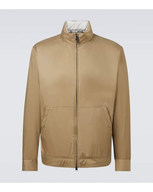 Canali Natural Technical Bomber Jacket for men