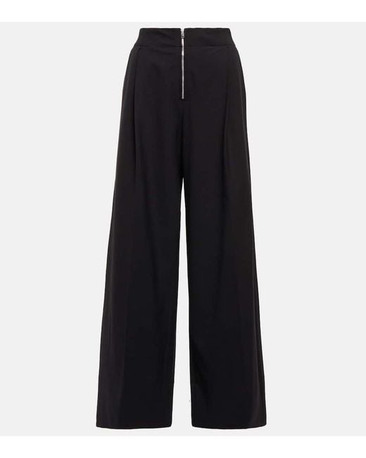 Pantalones Anchos En Mezcla De Lana Proenza Schouler de color Black