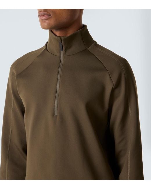 Aztech Mountain Green Aztech Fleece Half-Zip Sweater for men