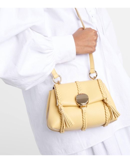 Chloé Metallic Penelope Leather Shoulder Bag