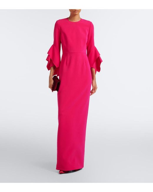 Roksanda Pink Cady Gown