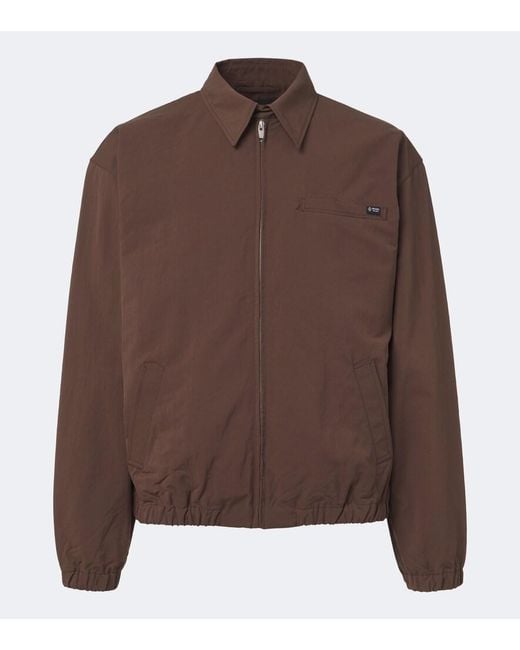 Prada Brown Technical Blouson Jacket for men