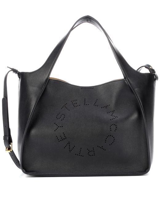 Stella McCartney Black Stella Logo Crossbody Bag