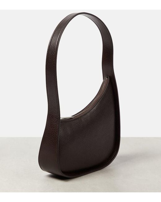 The Row Half Moon Brown Leather Bag