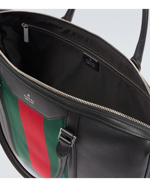 Gucci Black Leather Briefcase for men