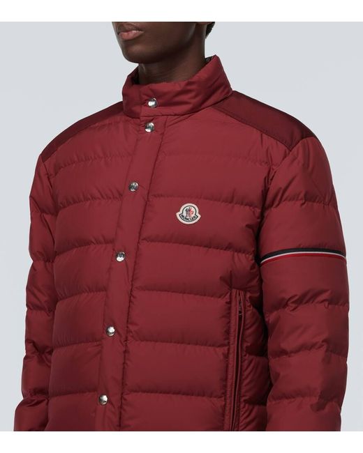Moncler Red Colomb Quilted Down Jacket for men