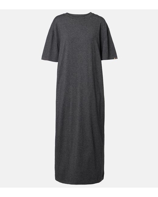 Extreme Cashmere Black N°321 Kris Cotton And Cashmere Maxi Dress