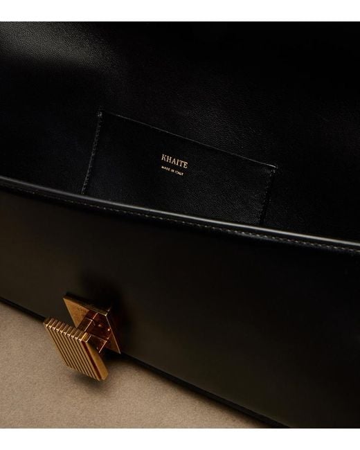 Khaite Black Blake Leather Clutch