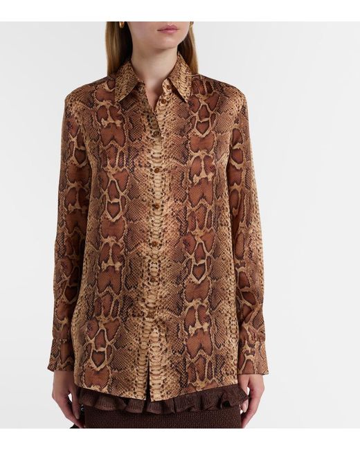 Camicia Hypnotic di Zimmermann in Brown