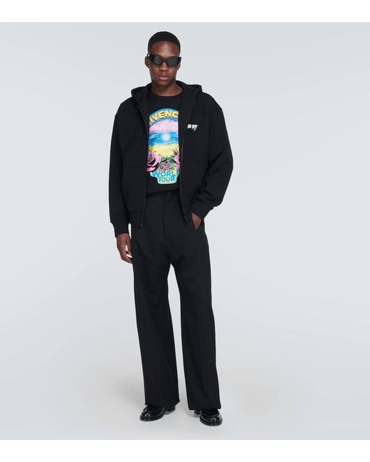 Camiseta World Tour de algodon Givenchy de hombre de color Black