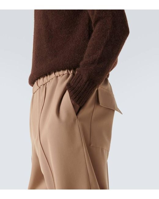 Jil Sander Hose Aus Woll-Gabardine in Natural für Herren