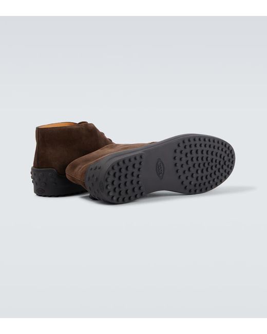Anfibi di Tod's in Brown da Uomo