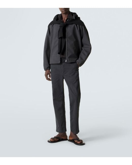 Auralee Black Wool Blouson Jacket for men