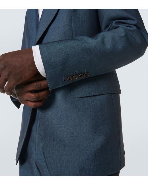 Tom Ford Anzug Shelton Aus Wolle Und Mohair in Blue für Herren