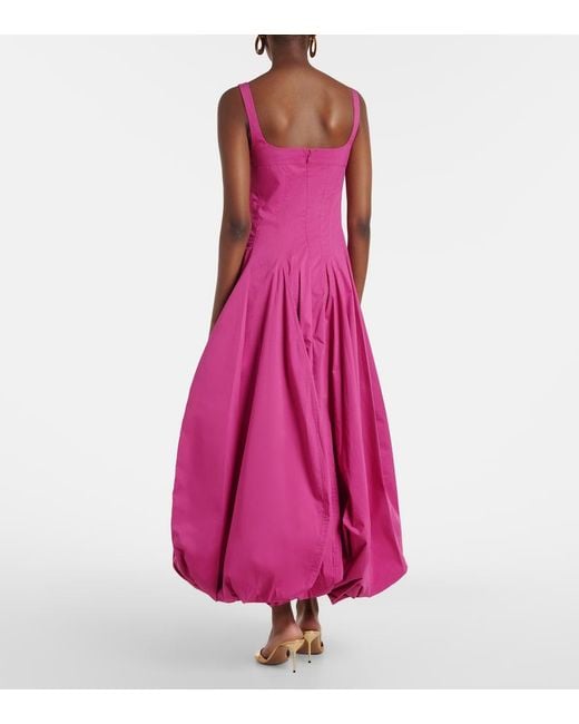 Jonathan Simkhai Pink Cotton-Blend Midi Dress