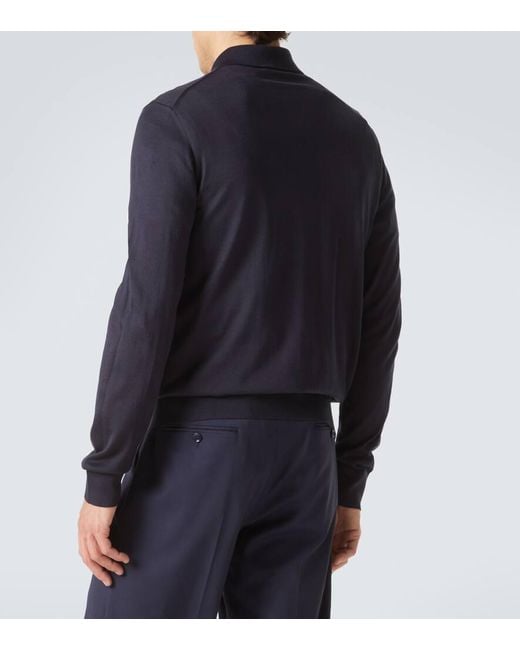 Polo De Seda Dolce & Gabbana de hombre de color Blue