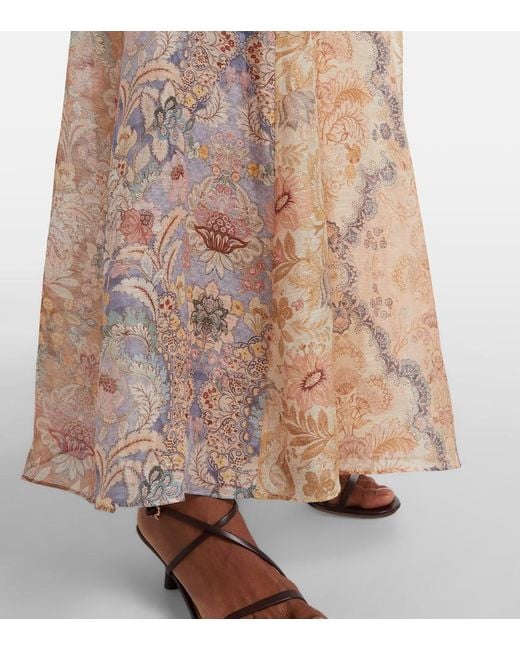 Zimmermann Natural Robe Rebellion Aus Leinen