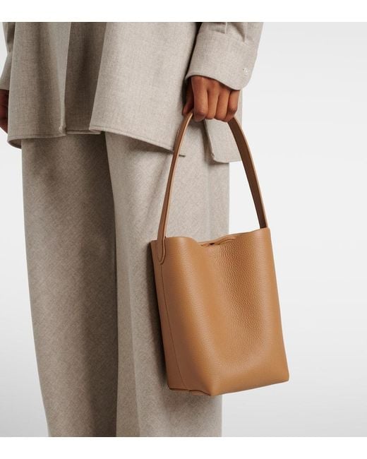 The Row Brown Tote Bag N/S Park Small Aus Leder