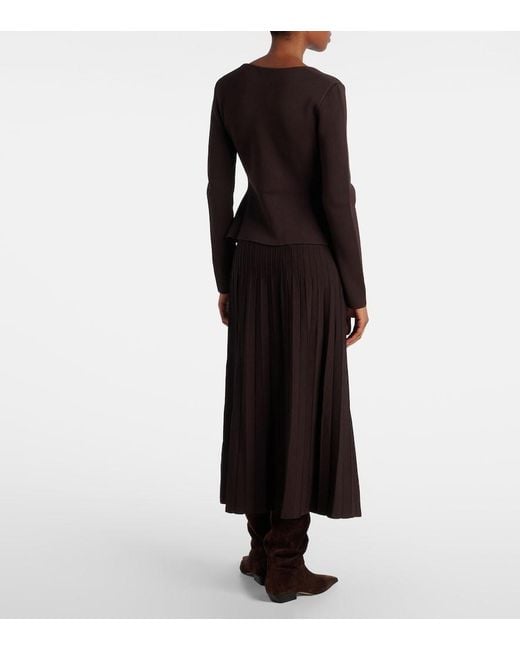 Staud Brown Rachela Cardigan