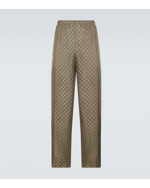 Pantaloni Regular di Gucci in Natural da Uomo