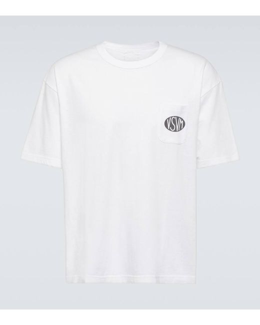 Visvim T-Shirt P.H.V. aus Baumwolle und Seide in White für Herren