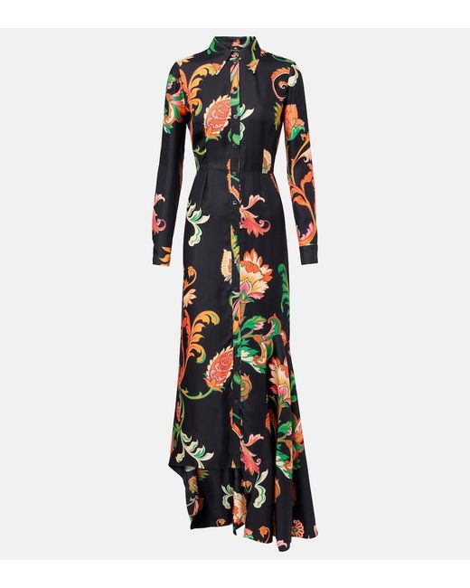 Etro Black Silk Shirt Dress