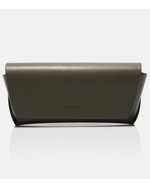 Loewe Brown Slim Aviator Glasses