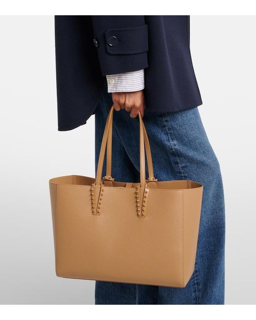 Christian Louboutin Brown Cabata Large Leather Tote Bag