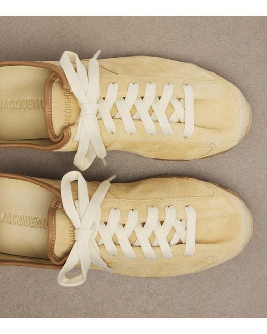 Jacquemus Natural Tennis Suede Sneakers