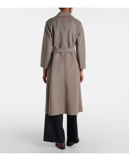 Max Mara Brown Esturia Virgin Wool Coat
