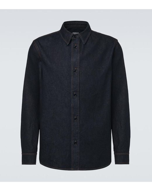 Burberry Blue Denim Shirt for men