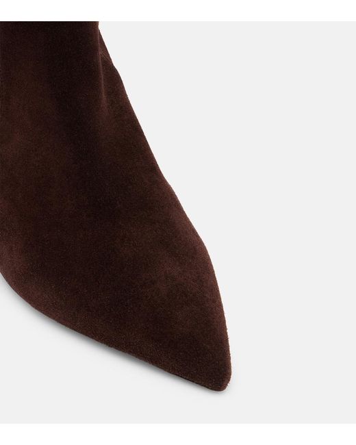 Paris Texas Brown Stiletto Suede Knee-High Boots