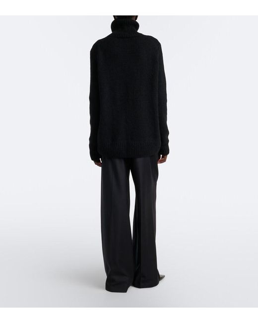 The Row Blue Daniela Virgin Wool Wide-Leg Pants
