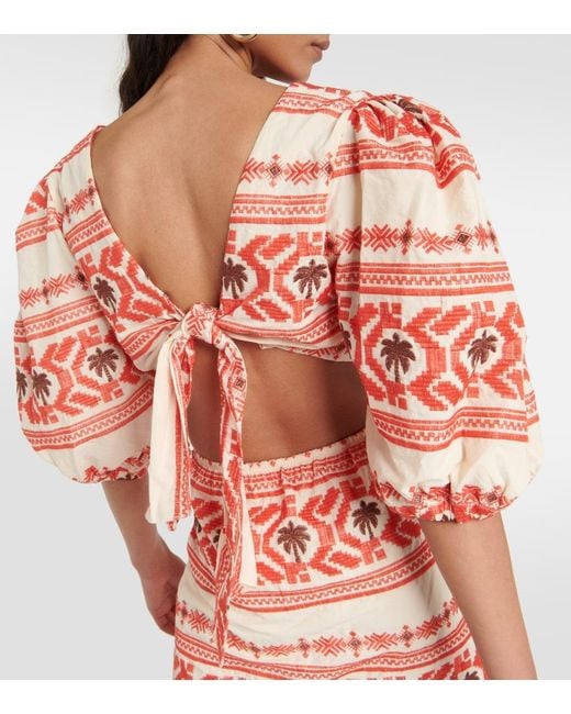 Johanna Ortiz Multicolor Valle Sagrado Embroidered Minidress