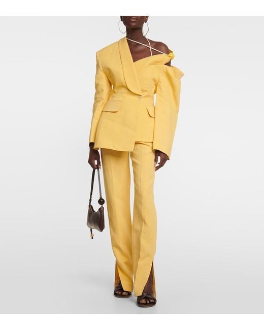 Jacquemus Yellow La Veste Baska Jacket