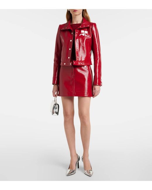 Minigonna Reedition di Courreges in Red