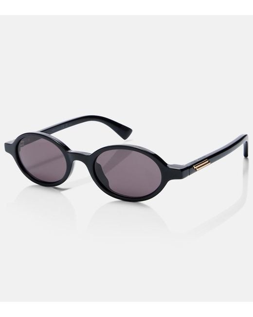 Bottega Veneta Brown Classic Oval Sunglasses