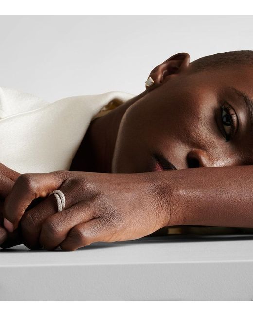 Bague Zara En Or Blanc 18 Ct Et Diamants Anita Ko en coloris White