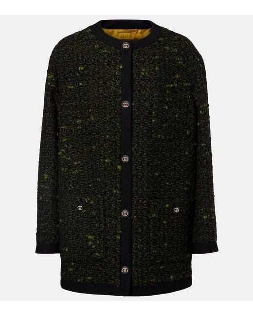 Gucci Black Wool-Blend Coat